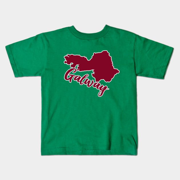 County Galway/Gaillimh Irish Pride Kids T-Shirt by DankFutura